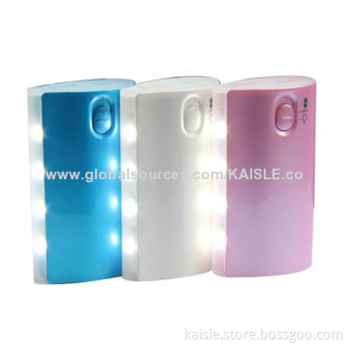 Power Banks with LED Torch, 5,200mAh Capacity